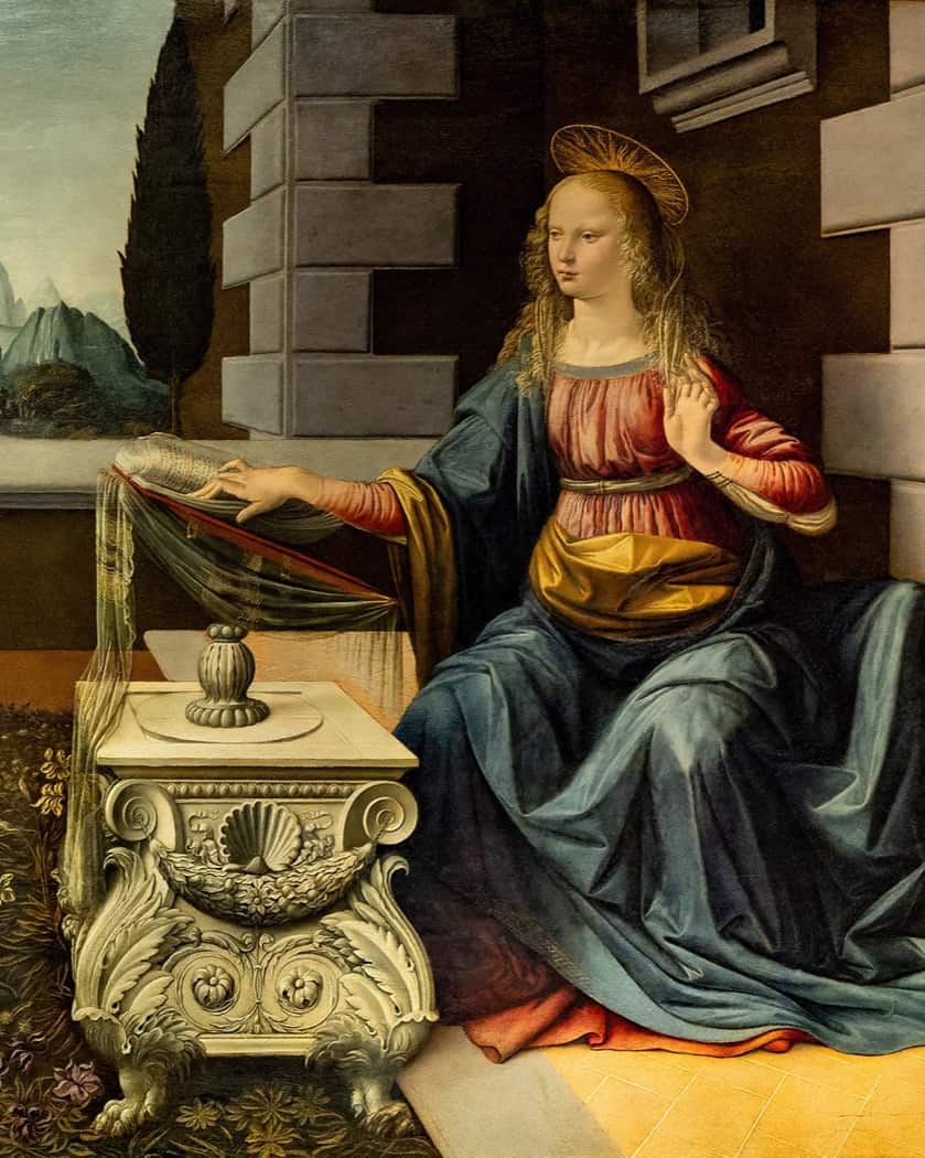 Post View: Annonciation Leonard De Vinci Florence Toscane Italie