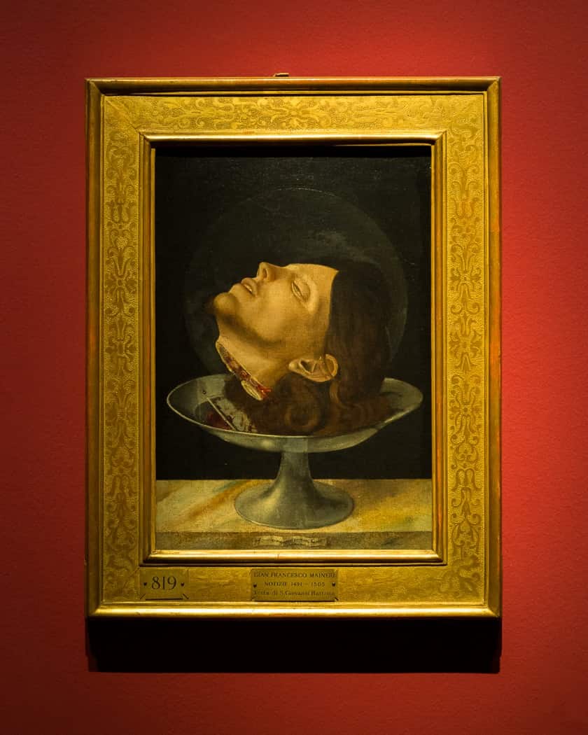 Post View: Testa San Giovanni Battista Maineri Pinacoteca Brera Milan Italie